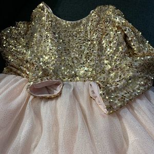 Pink sequin dress